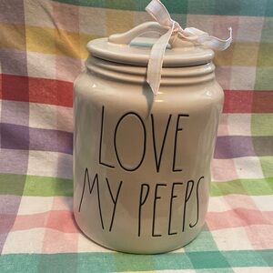 Rae Dunn LOVE MY PEEPS Canister